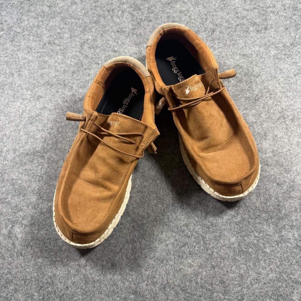 Frogg Toggs Loafers Mens Size 10 Tan Excellent Slip On Moc Toe 4JV112-330